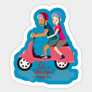 Enjoing ride Sticker